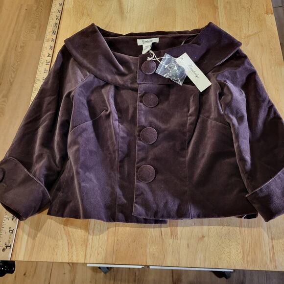 Cambridge Dry Goods Jackets & Blazers - Cambridge Dry Goods Brown Velvet Blazer